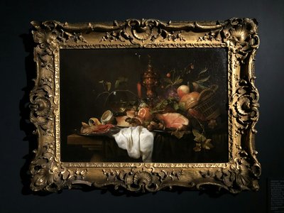 Ornate Gilded Framed Oil Painting